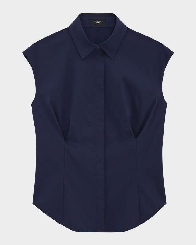 Cap-Sleeve Cinch Shirt